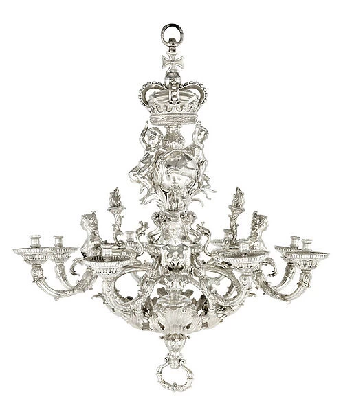 The Givenchy Royal Hanover Chandelier, 1736 (silver)