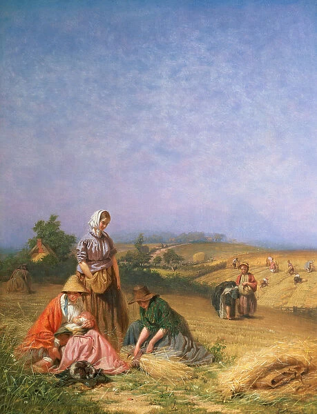 Gleaning. BAL13893 Gleaning by Hicks, George Elgar 
