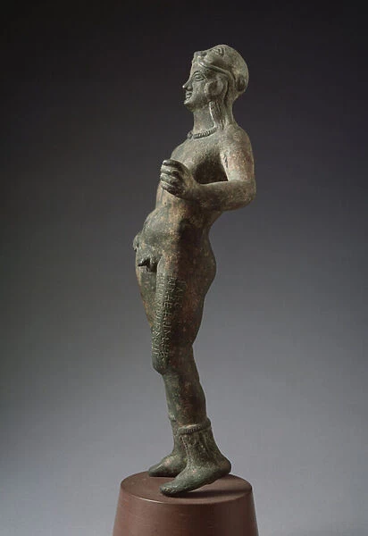 God Selvans, deity of the forest, bronze sculpture, 300-250 BC