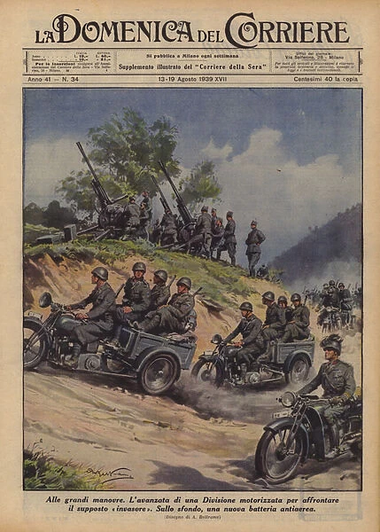 To the great maneuvers (Colour Litho)