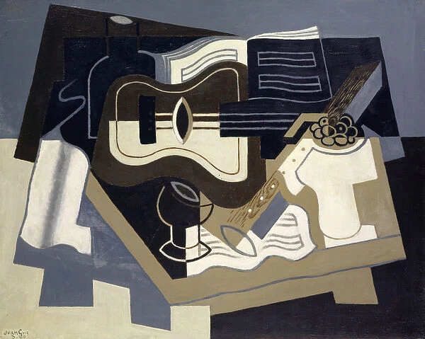 Guitar and Clarinet, 1920 (oil on canvas)