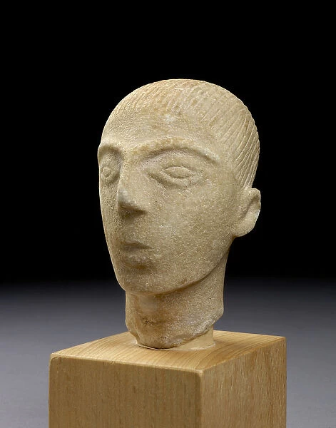 Head of a Cycladic figure, Amorgos, c. 2000 BC (marble)