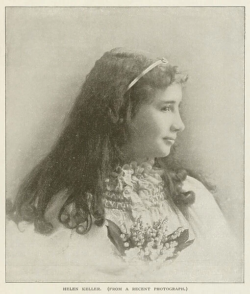 Helen Keller (b  /  w photo)