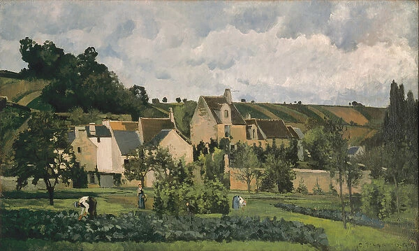 The Hermitage at Pontoise, 1867 (oil on canvas)