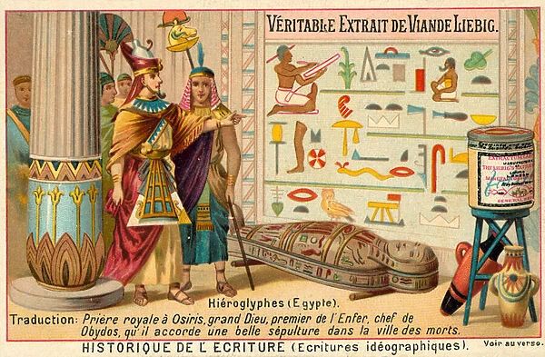 Hieroglyphs, Ancient Egypt (chromolitho)