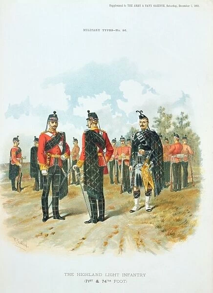The Highland Light Infantry, from the supplement to the Art and Navy Gazette, 7th December