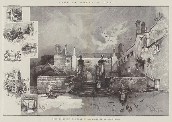 Hoghton Tower, the Seat of Sir James de Hoghton, Baronet (engraving)