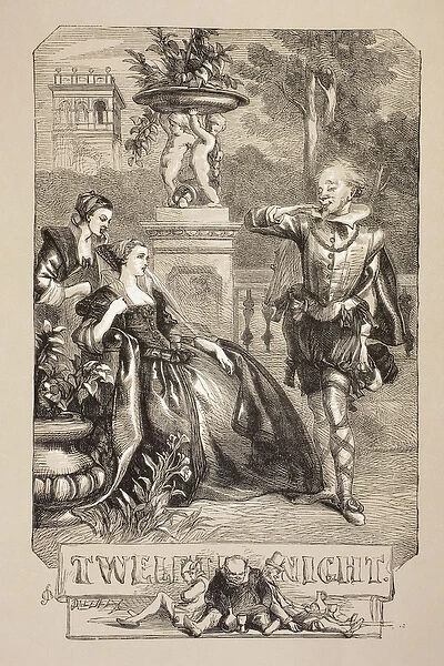 Illustration for Twelfth Night, from The Illustrated Library Shakespeare