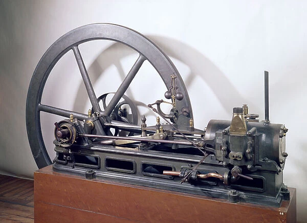Internal combustion engine designed by Etienne Lenoir (1822-1900) 1860 (metal)