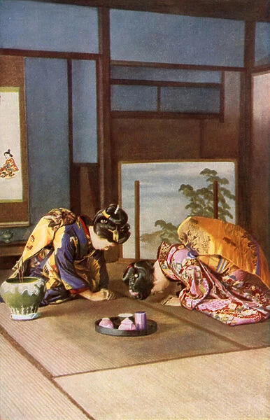 Japanese manners (colour photo)