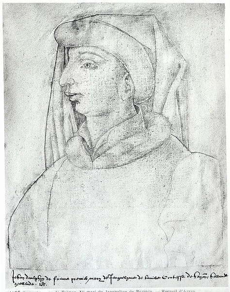 Jean de France, Duke of Touraine, from the Recueil d Arras (pencil on paper)