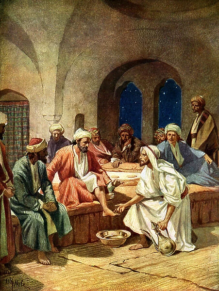Jesus washes Peters feet - Bible