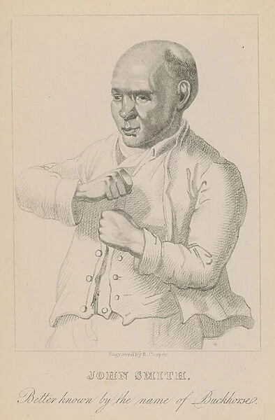 John Smith, better known by the name of Buckhorse, heavyweight boxer (engraving)