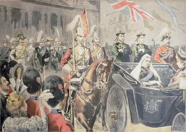 Jubilee of the Queen of England: The Cortege, illustration from Le Petit Journal