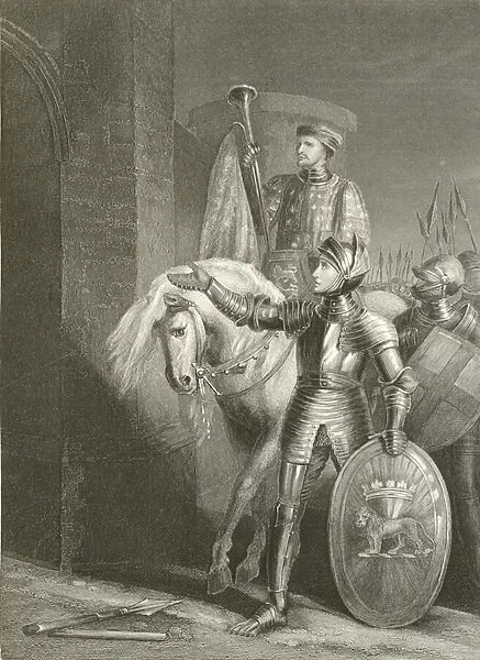 King Henry V, before Harfleur (engraving)