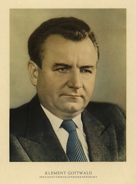 Klement Gottwald, Czechoslovakian politician and first communist leader of his country (photo)