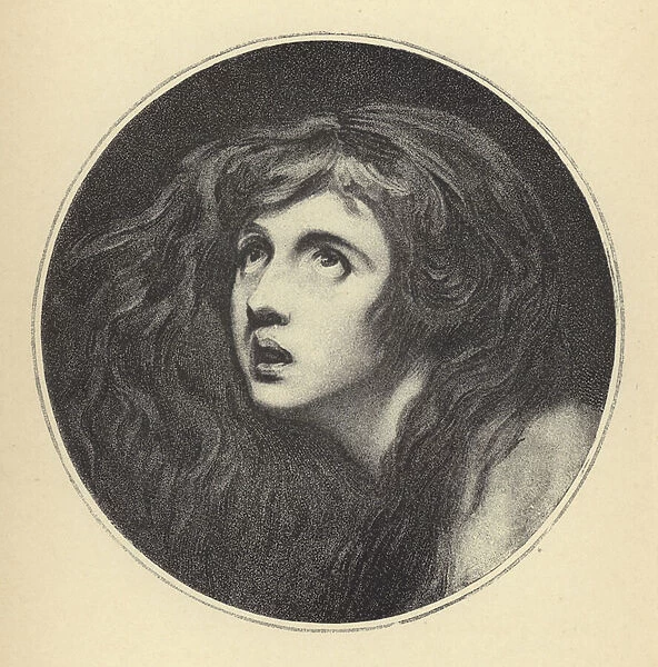 Lady Hamilton as Miranda (engraving)