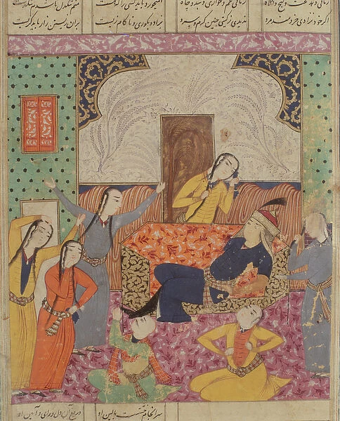 The Lamentation of Farude, illustration from the Shahnama