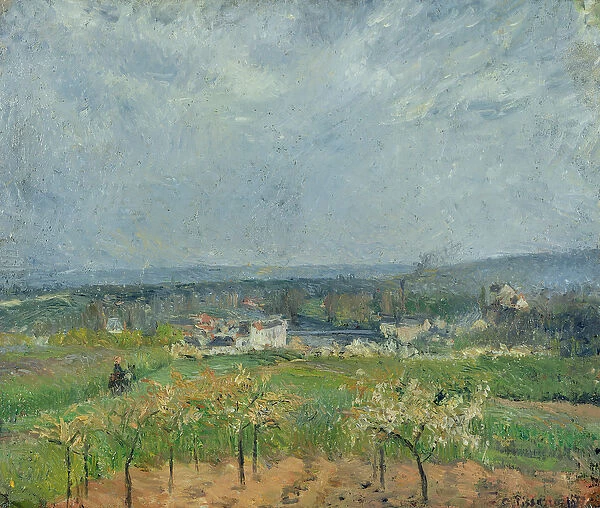 Landscape in Pontoise, 1877 (oil on canvas)