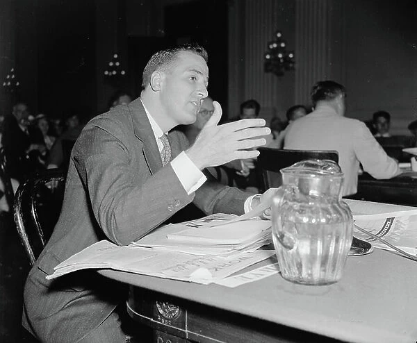Leo A Dawson, testifying before the Dies Un-American Committee