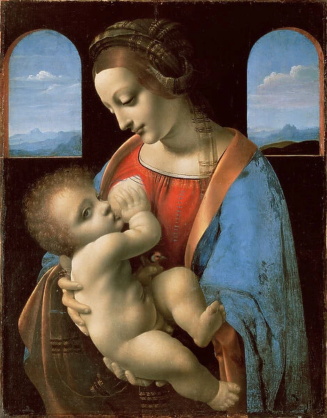 The Litta Madonna, c. 1490 (tempera on canvas transferred from panel)