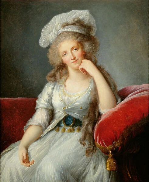 Louise-Marie Adelaide, Duchesse d Orleans (oil on canvas) (see also 91622)
