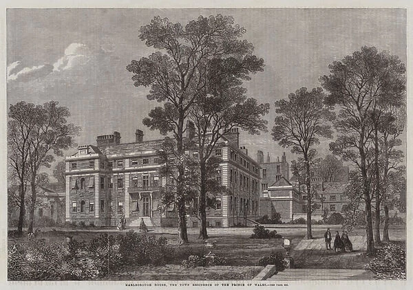 Marlborough House, the Town Residence of the Prince of Wales (engraving)