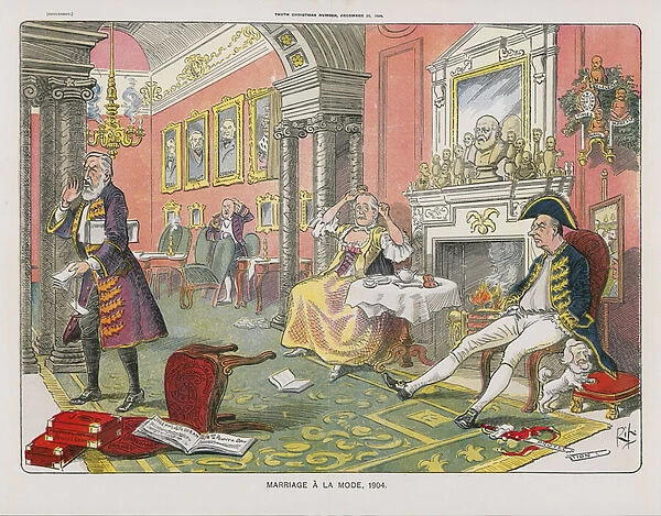 Marriage a la Mode, 1904 (colour litho)