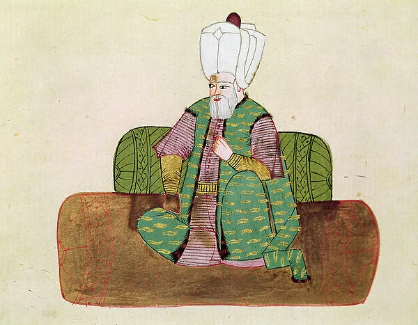 Ms 1971 Sultan Suleyman I (1495-1566) (gouache on paper)