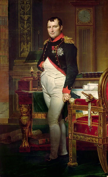 Napoleon Bonaparte in his Study at the Tuileries, 1812 (oil on canvas)