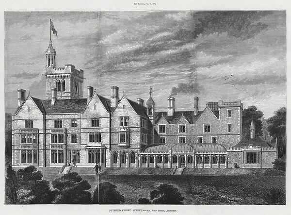 Nutfield Priory, Surrey (engraving)