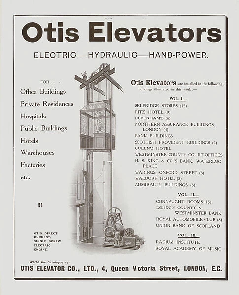 Otis Elevator Co (b  /  w photo)