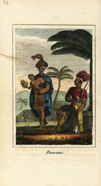 Peruvians or Inca people of Peru, 1818