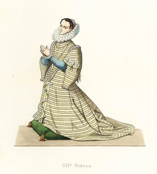 Portrait of Isabella Clara Eugenia, 1566-1633. 1867 (engraving)