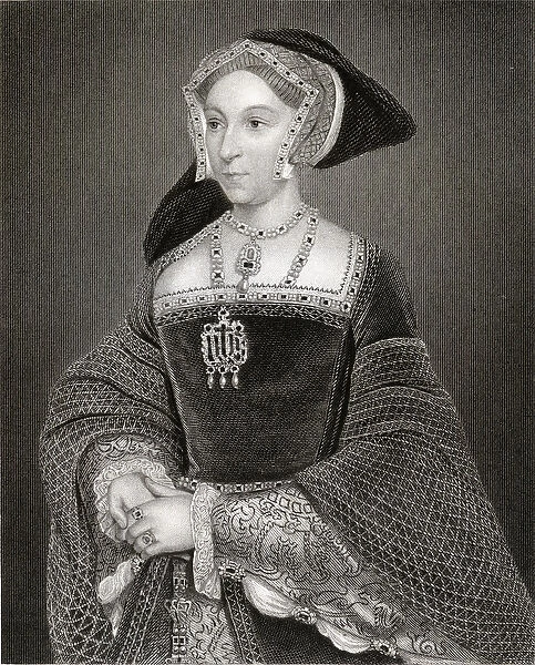 Portrait of Jane Seymour (c. 1509-37) from Lodges British Portraits