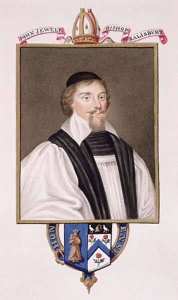 Portrait of John Jewel (1522-71) Bishop of Salisbury from