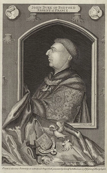 Portrait of John of Lancaster, Duke of Bedford (engraving)