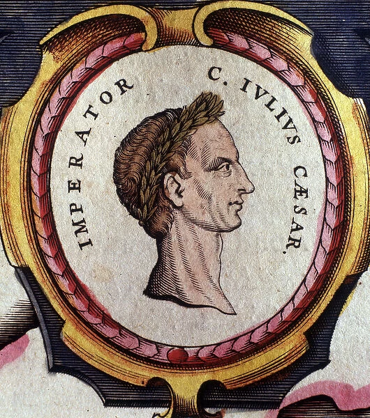 Portrait of Julius Caesar (101 - 44 BC), Roman general and politician