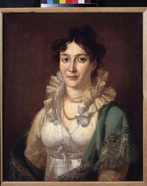 Portrait de la princesse Isabella de Conti (Portrait of Princess Isabella de Conti) - Peinture de Vasili Andreyevich Tropinin (Vassili Tropinine) (1776-1857), huile sur toile