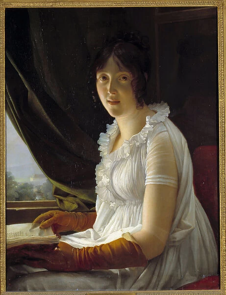 Portrait of Madame Barbier Walbonne (1763-1837) wife of the painter Jacques Luc Barbier