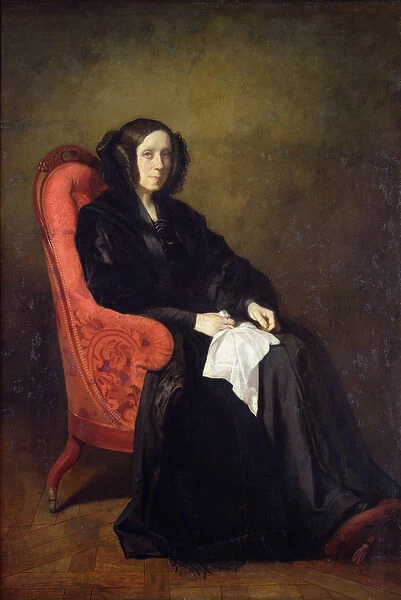 Portrait of Madame Poullain-Dumesnil, 1842 (oil on canvas)