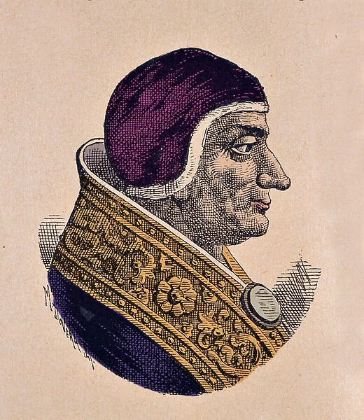 Portrait of the Pope Lucius II (Lucio II) (1144-1145), 1898