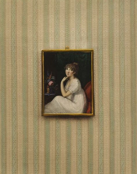 Portrait of Queen Caroline, wife of King George IV (colour litho)