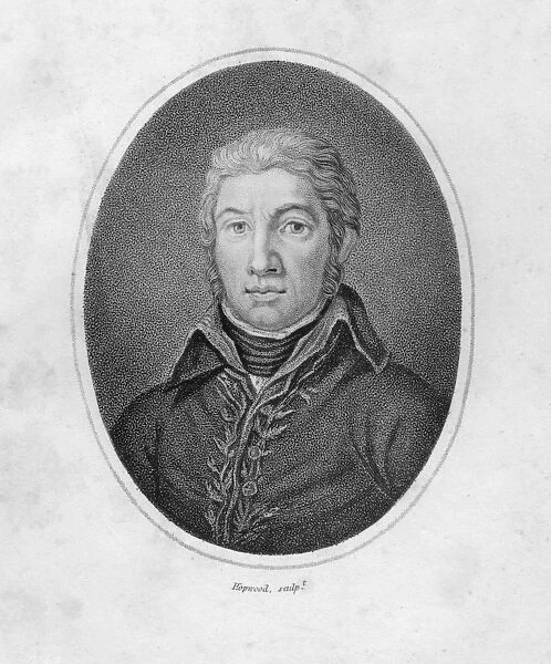 Portrait of Victor Moreau (engraving) (b  /  w photo)