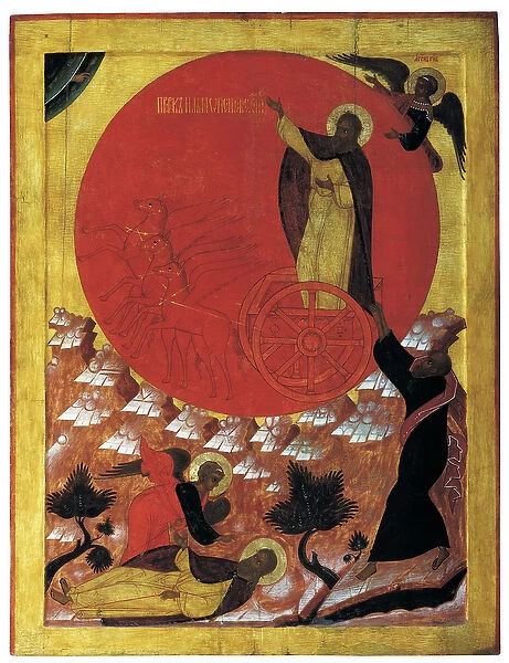 The Prophet Elijah and the Fiery Chariot, c. 1570 (tempera on panel)