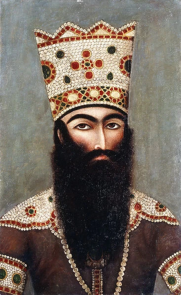 Qajar Royal Portrait; probably Fath Ali Shah (1772-1834), c. 1810 (oil on canvas)