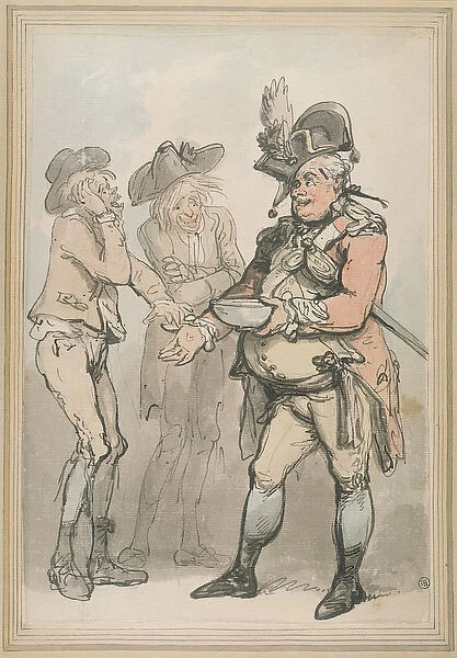The Recruiting Sergeant, c. 1790 (pen & ink and w  /  c on paper)