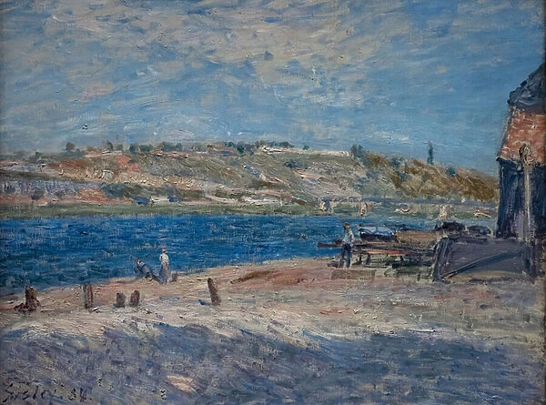 River Banks at Saint-Mammes, 1884 (oil on canvas)