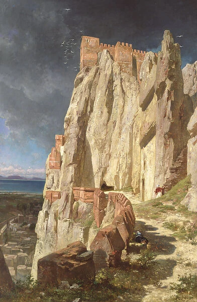 The Rock of Vann, Kurdistan, 1901 (oil on canvas)