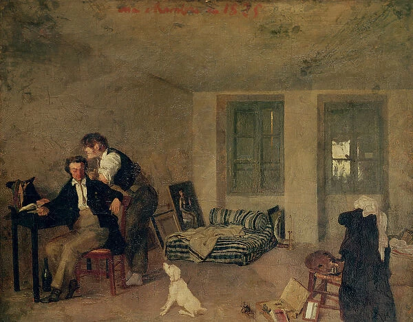 My Room in 1825 (oil on canvas)